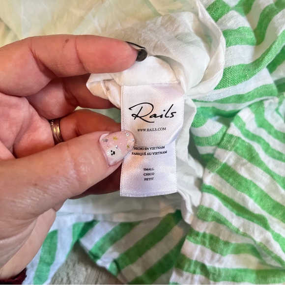 Rails Caralyn cayman green stripe mini dress - Picture 8 of 11